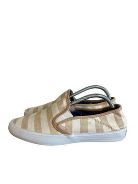 Vans Women's Slip On Striped Surf Sider Shoe Size 7.5 #870